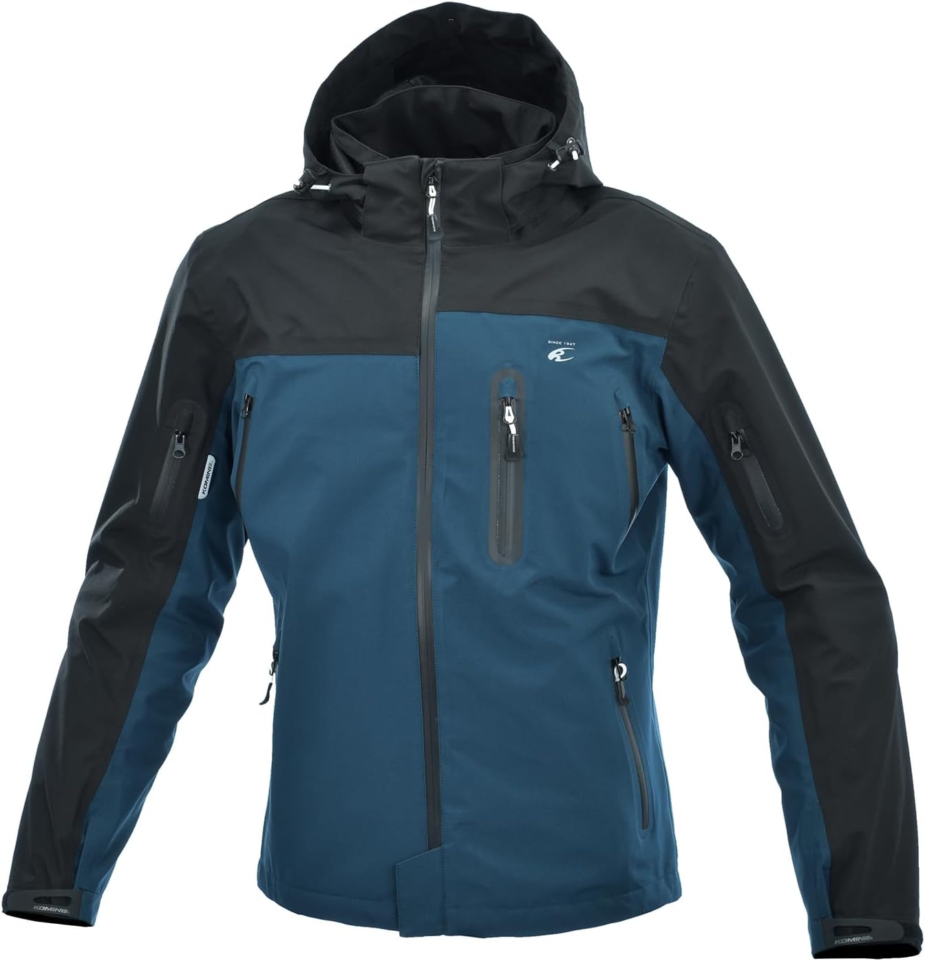 HYOD バイクジャケット肩肘D3Oプロテクター付　春夏　L 黒/青 HYOD バイクジャケット肩肘D3Oプロテクター付 春夏 L 黒/青 楽天